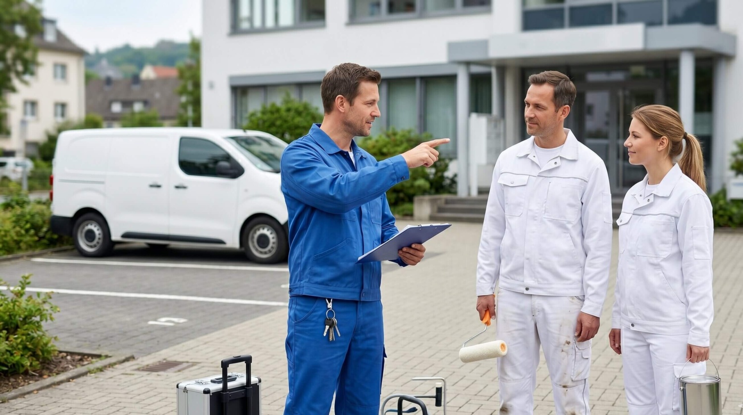 Hausmeisterservice koordiniert externe Dienstleister im Gewerbeobjekt in NRW