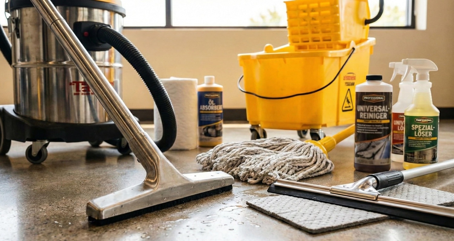 Professionelle Reinigung von Steinböden